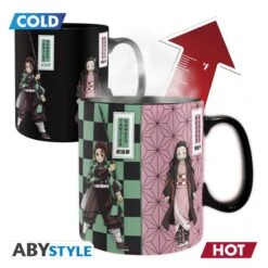 ABYstyle DEMON SLAYER Mug Thermo-réactif Pourfendeurs Grand Contenant