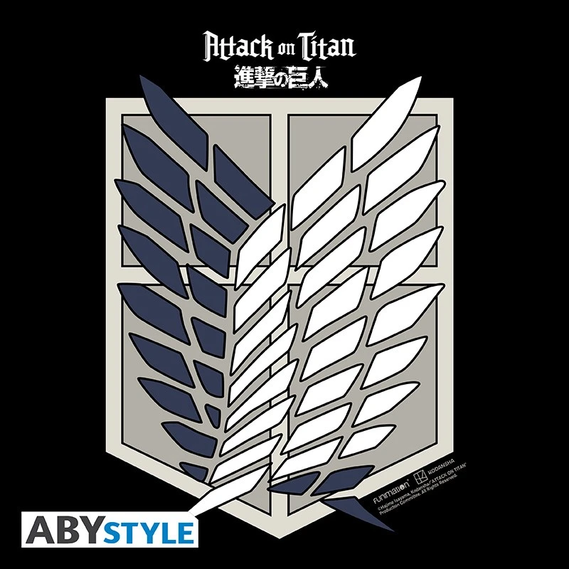 ABYstyle L'ATTAQUE DES TITANS Tote Bag Emblème Scout 1 ABYstyle L'ATTAQUE DES TITANS Tote Bag Emblème Scout