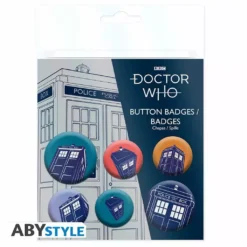 ABYstyle Doctor Who - Pack De 6 Badges - Le Tardis