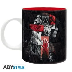 ABYstyle ASSASSIN'S CREED - Mug - 320 Ml - Crest Noir & Rouge - Subli