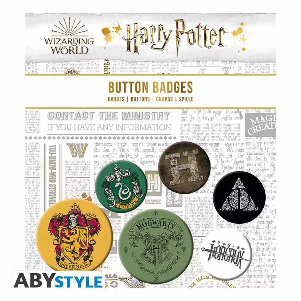 ABYstyle Harry Potter - Pack De 6 Badges - Mix 2 ABYstyle Harry Potter - Pack De 6 Badges - Mix – Image 2