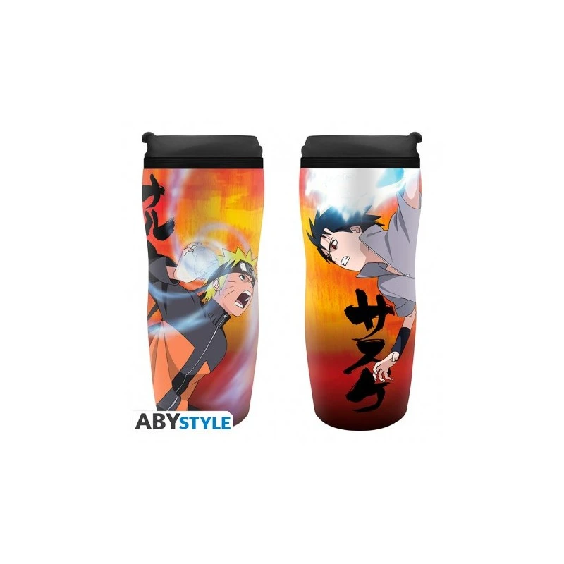 ABYstyle NARUTO SHIPPUDEN - Mug De Voyage Naruto Vs Sasuke 1 ABYstyle NARUTO SHIPPUDEN - Mug De Voyage Naruto Vs Sasuke