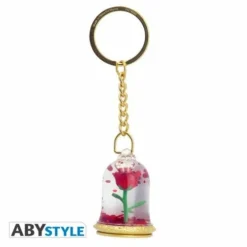 ABYstyle Disney - Porte-clés 3d Premium - La Belle Et La Bête - Rose