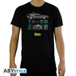 ABYstyle Retour Vers Le Futur - T-shirt Noir Delorean - Xl